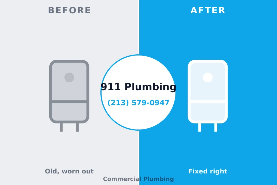 Before and after: plumbing repair Elizabeth, PA